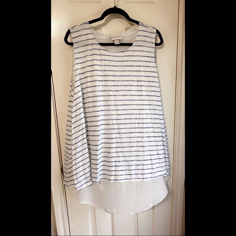 Ava and Viv stripped sleeveless shirt